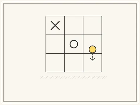 Tic Tac Toe Showdown:轮流落子,先连成线者胜